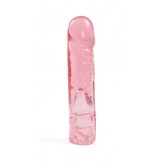 Насадка для страпона Doc Johnson Crystal Jellies 19 см Vac-U-Lock, розовый