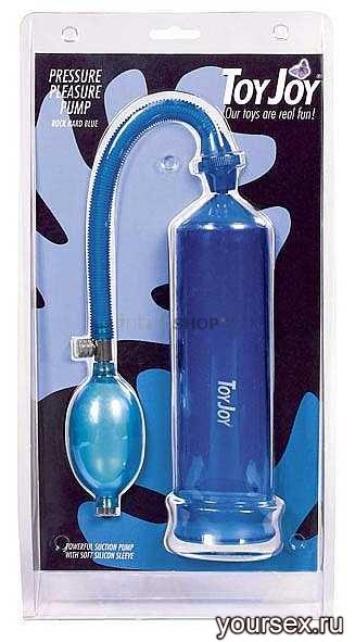 Вакуумная помпа Toy Joy Power Pump Blue, голубая