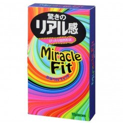  Sagami Miracle Fit Latex Condom, 10 
