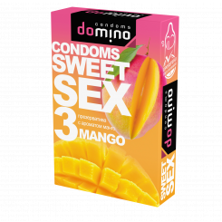 Презервативы Domino Sweet Sex Манго, 3 шт