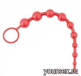   ToyFa Black and Red Chain with Balls, 