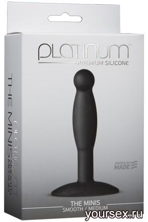   Platinum Premium Silicone - The Mini's - Smooth Medium - Black M 