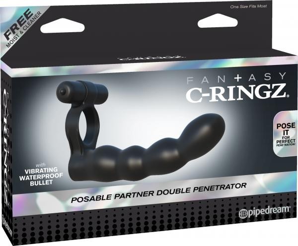        Fantasy C-Ringz Posable Partner Double Penetrator, 