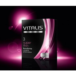 Презервативы Vitalis Premium Super Thin супертонкие, 3 шт