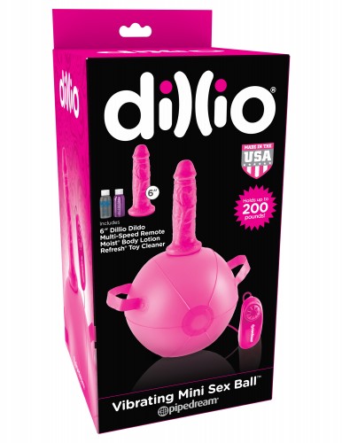  - c    PipeDream Vibrating Mini Sex Ball with 6 Dildo, 