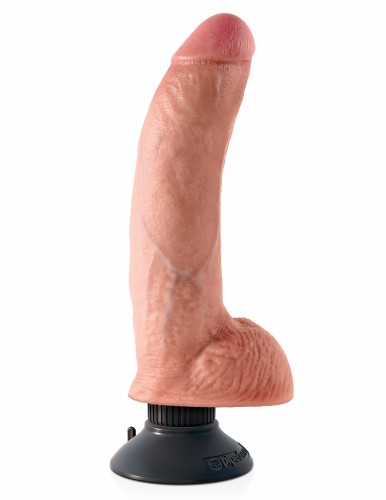    PipeDream King Cock 9 Vibrating Cock with Balls   ,  