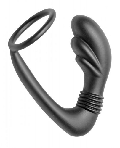     Master Series Cobra Silicone P-Spot Massager and Cock Ring