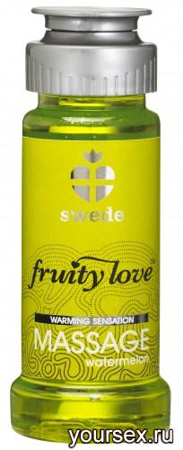 Лосьон для Массажа Swede Fruity Love Massage Watermelon, 50 мл