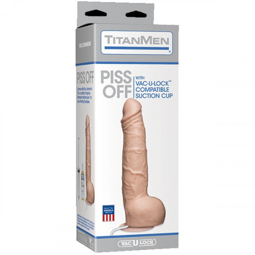       Doc Johnson TitanMen Piss Off With Removable Vac-U-Lock Suction Cup