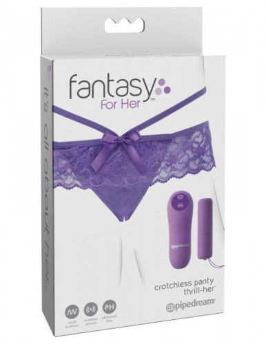       Pipedream Fantasy For Her Crotchless Panty Thrill-Her, , OS