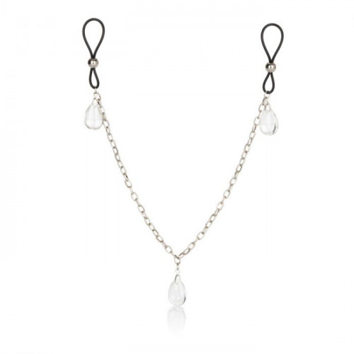 -   Nipple Play Non-Piercing Nipple Chain Jewelry Crystal