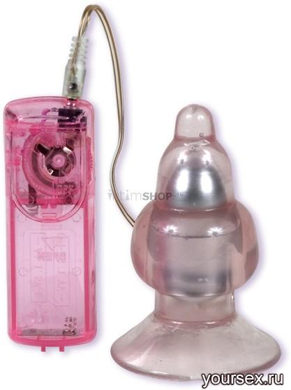   Lacey's Medium Pink Jelly Vibe Anal Plug