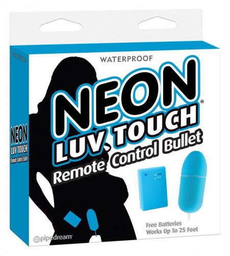      Pipedream Neon Luv Touch Remote Control Bullet, 