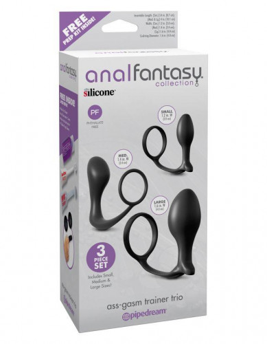    PipeDream Anal Fantasy Collection Ass-Gasm Trainer Trio, 